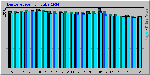 Hourly usage for July 2024