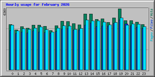 Hourly usage for February 2026